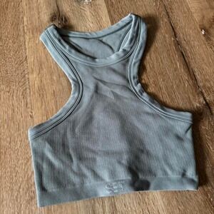 SET Active Blue Ribbed Tank Top‎ Size S